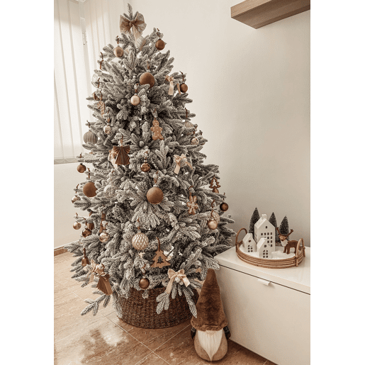 Árvore de Natal artificial com neve FORAKER 180 cm Branco