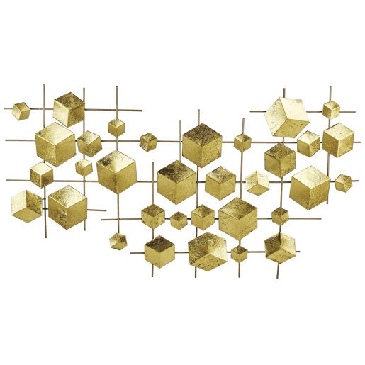 Decoração de parede FLEROVIUM Metal 45 cm Dourado