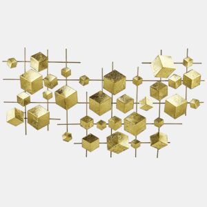 Decoração de parede FLEROVIUM Metal 45 cm Dourado