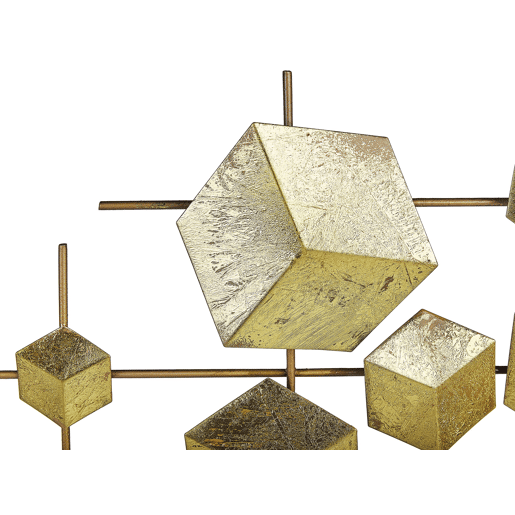Decoração de parede FLEROVIUM Metal 45 cm Dourado