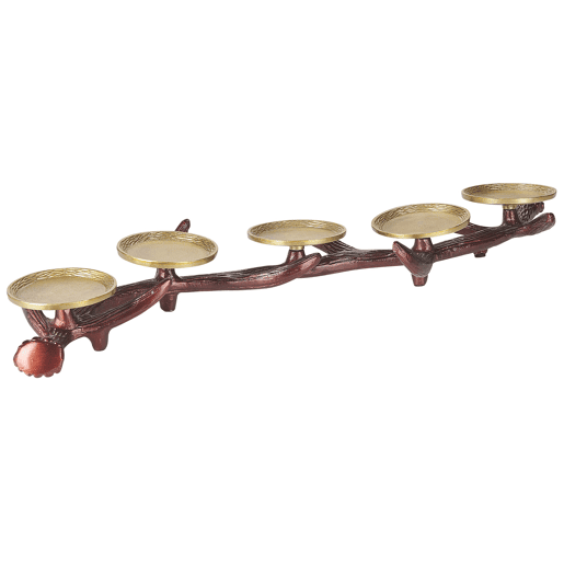 Candelabro CLEONAE Metal 7 cm Castanho Candelabro CLEONAE Metal 7 cm Castanho