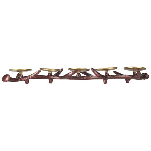 Candelabro CLEONAE Metal 7 cm Castanho Candelabro CLEONAE Metal 7 cm Castanho