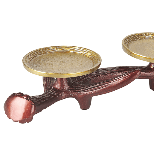 Candelabro CLEONAE Metal 7 cm Castanho Candelabro CLEONAE Metal 7 cm Castanho