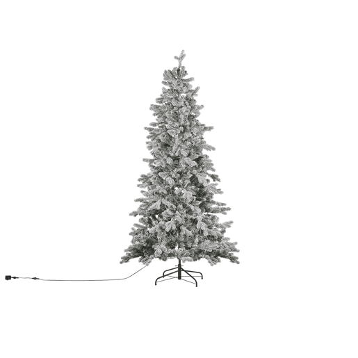 Árvore de Natal artificial com neve LED TATLOW 210 cm Verde