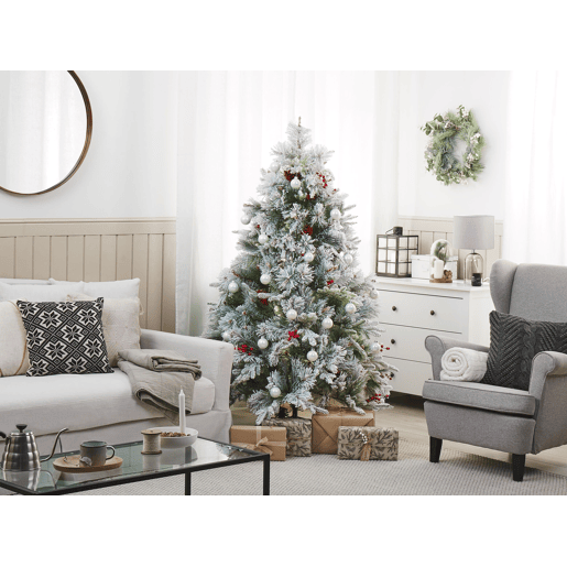 Árvore de Natal artificial com neve MASALA 180 cm Branco
