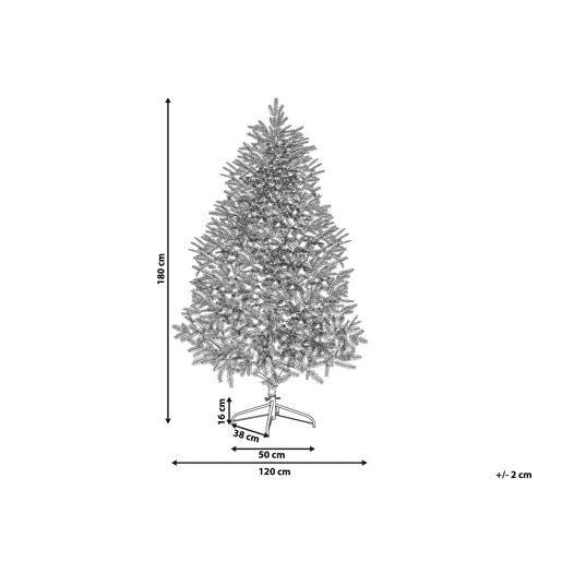 Árvore de Natal artificial com neve MASALA 180 cm Branco