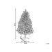 Beliani Árbol de Navidad MASALA Beliani Árbol de Navidad MASALA Blanco