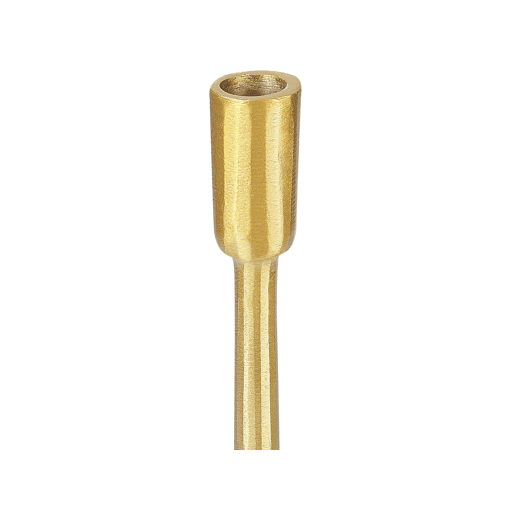 Conjunto de 3 castiçais ZIMBABWE Metal 36 cm Dourado