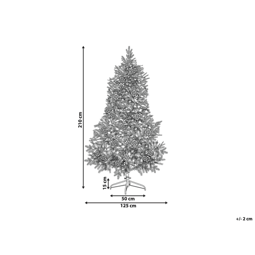 Árvore de Natal artificial LED PALOMAR 210 cm Verde Árvore de Natal artificial LED PALOMAR 210 cm Verde