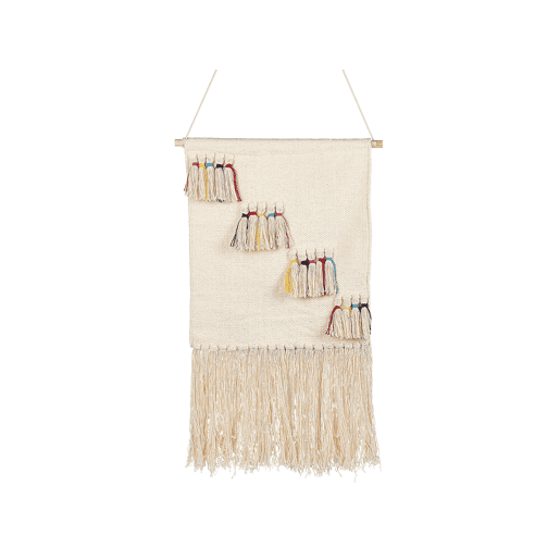 Decoração de parede em tecido BUREWALA Algodão 108 cm Creme