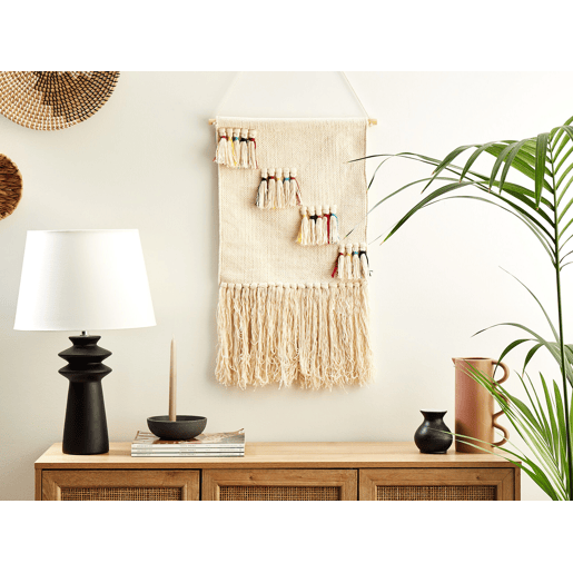 Decoração de parede em tecido BUREWALA Algodão 108 cm Creme