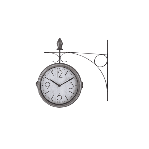 Relógio de parede ROMONT 34 cm Metal Prateado