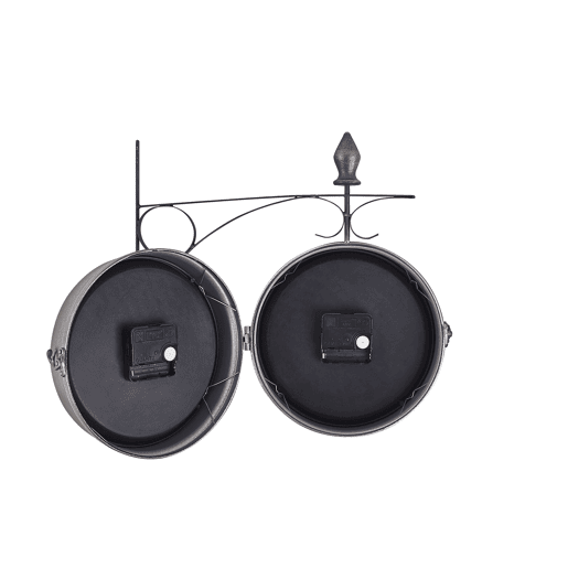 Relógio de parede ROMONT 34 cm Metal Prateado