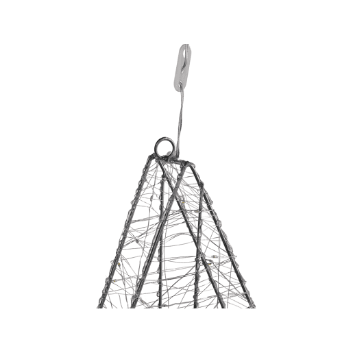 Decoração suspensa para exterior LED KURULA Estrela 58 cm Prateado
