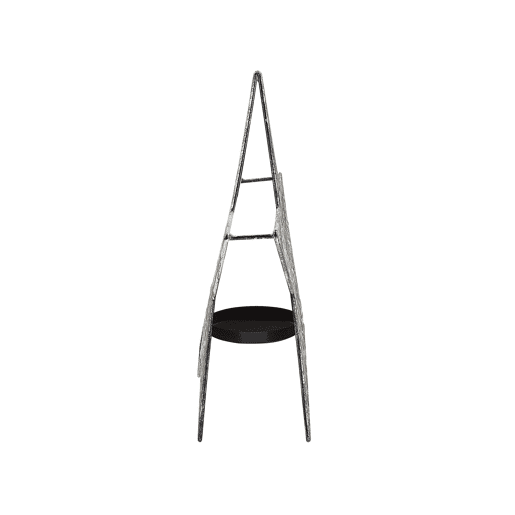 Conjunto de 2 castiçais TORNIO Metal 3026 cm Prateado