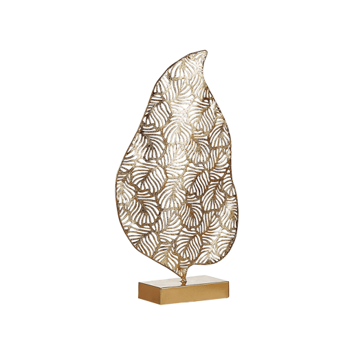 Acessório decorativo Folha LITHIUM Metal Dourado