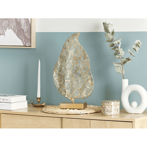 Acessório decorativo Folha LITHIUM Metal Dourado