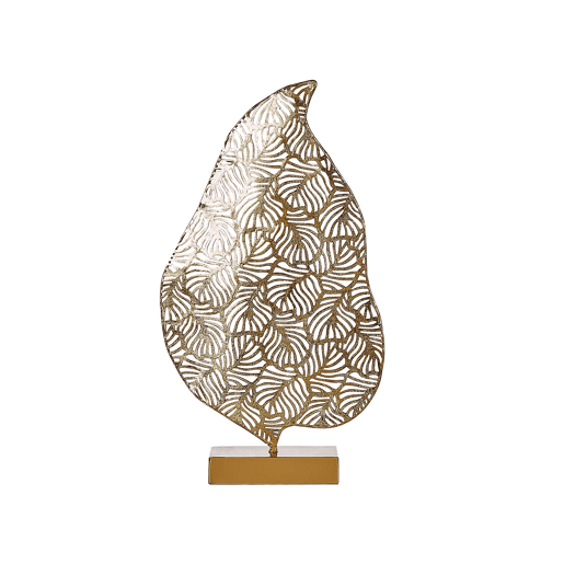 Acessório decorativo Folha LITHIUM Metal Dourado