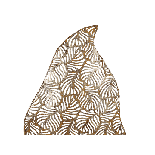 Acessório decorativo Folha LITHIUM Metal Dourado