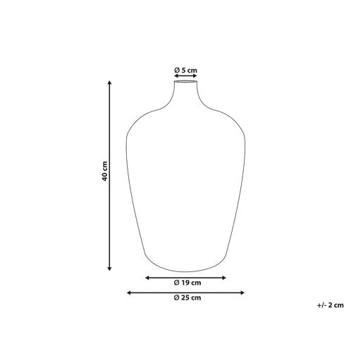Jarro de flores KACHORI Vidro 40 cm Prateado