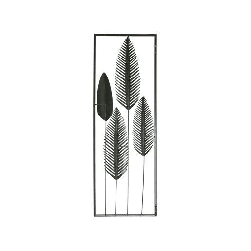Decoração de parede Folha NIOBIUM Metal 90 cm Prateado