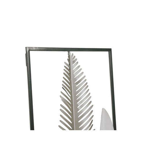 Decoração de parede Folha NIOBIUM Metal 90 cm Prateado