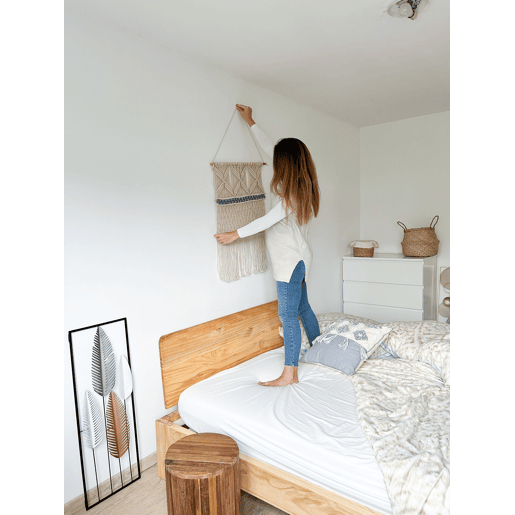 Decoração de parede Folha NIOBIUM Metal 90 cm Prateado