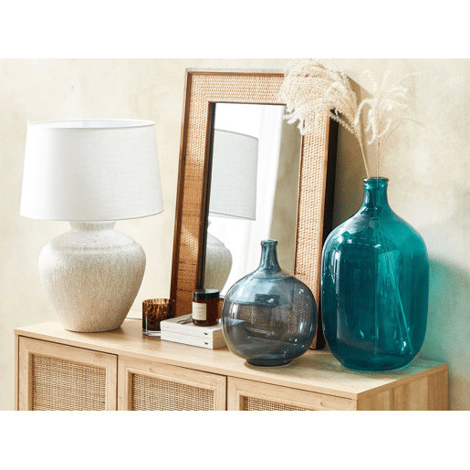 Jarro decorativo SAMOSA Vidro 48 cm Turquesa