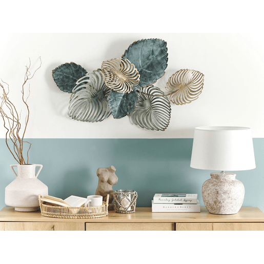Decoração de parede Folha MAGNESIUM Metal 55 cm Dourado