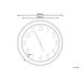 Beliani Reloj de pared HORW Beliani Reloj de pared HORW Blanco