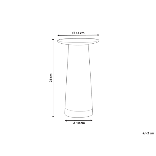 Jarro de flores MANNA Vidro 26 cm Transparente