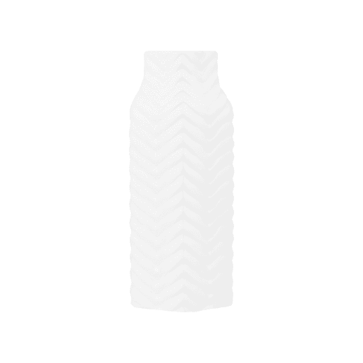 Jarro decorativo XANTHOS Grés 32 cm Branco
