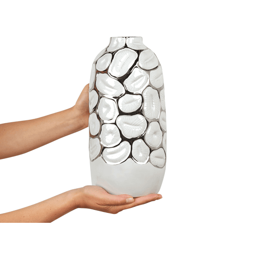 Jarro decorativo CENABUM Grés 34 cm Branco Jarro decorativo CENABUM Grés 34 cm Branco