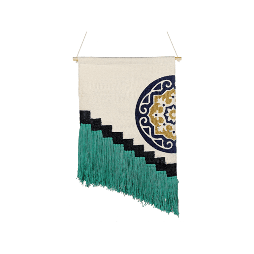 Decoração de parede em tecido NOWSHERA Algodão 110 cm Multicolor