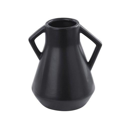 Jarro de flores FERMI Cerâmica 20 cm Preto