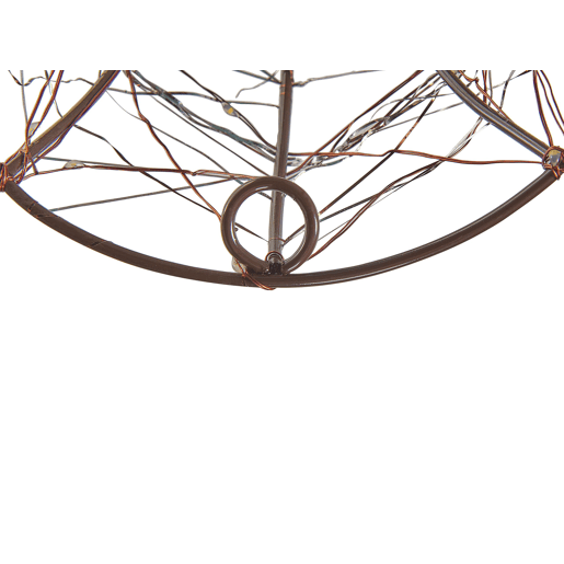 Decoração suspensa para exterior LED NELLIM Rena 47 cm Preto