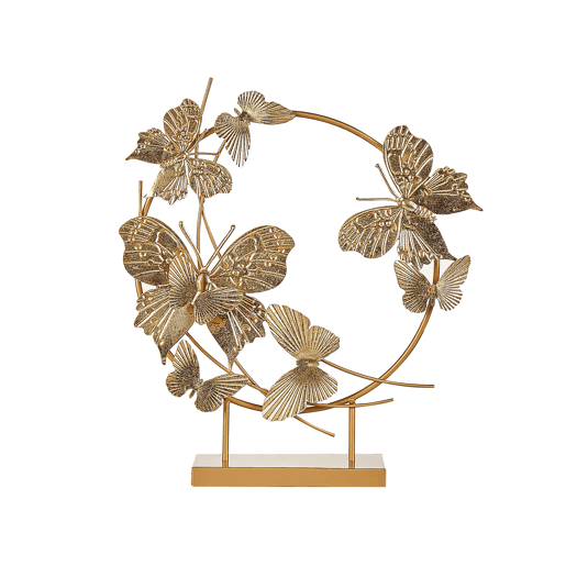 Acessório decorativo Borboleta BERYLLIUM Metal Dourado