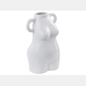 Jarro de flores AIGIO Cerâmica 25 cm Branco