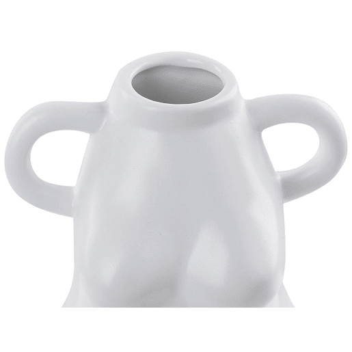 Jarro de flores AIGIO Cerâmica 25 cm Branco