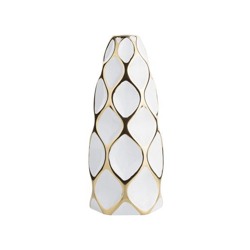 Jarro de flores AVILA Grés 36 cm Branco Jarro de flores AVILA Grés 36 cm Branco
