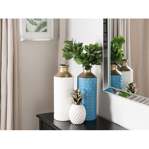 Acessório decorativo Ananás TYANA Cerâmica Branco