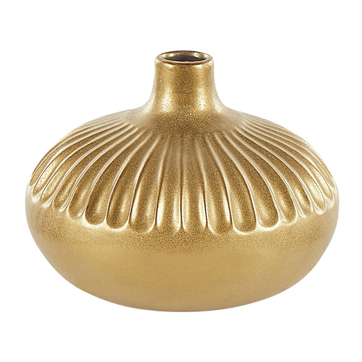 Jarro decorativo CERCEI Grés 20 cm Dourado Jarro decorativo CERCEI Grés 20 cm Dourado