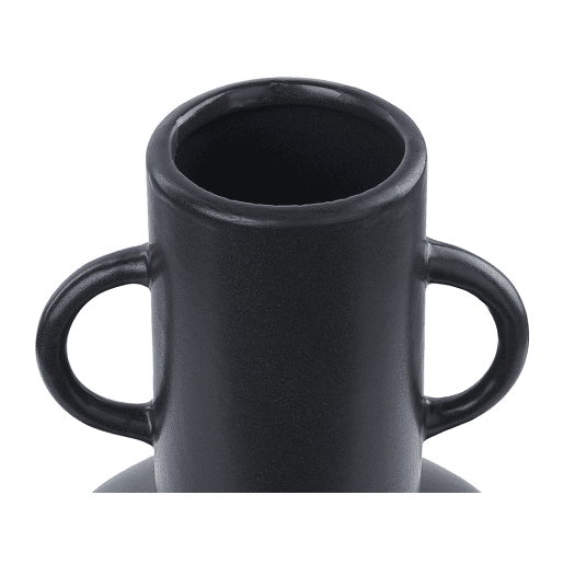 Jarro de flores PEREA Cerâmica 26 cm Preto