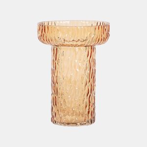 Jarro de flores PLATANIA Vidro 20 cm Laranja