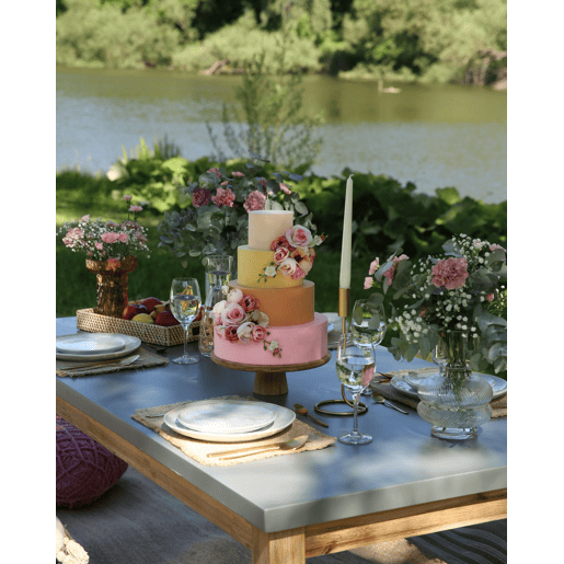 Jarro de flores PLATANIA Vidro 20 cm Laranja
