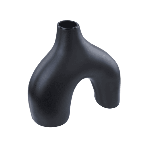 Jarro de flores LAMIA Cerâmica 30 cm Preto