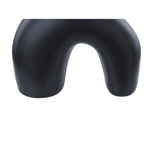Jarro de flores LAMIA Cerâmica 30 cm Preto