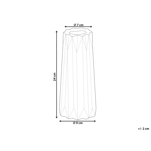 Jarro de flores AMALIADA Grés 24 cm Branco