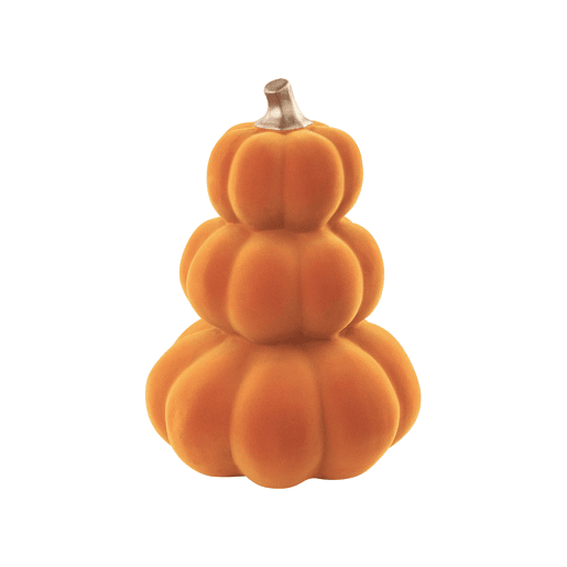 Acessório decorativo Abóbora KALAMATA Veludo Laranja