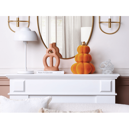 Acessório decorativo Abóbora KALAMATA Veludo Laranja